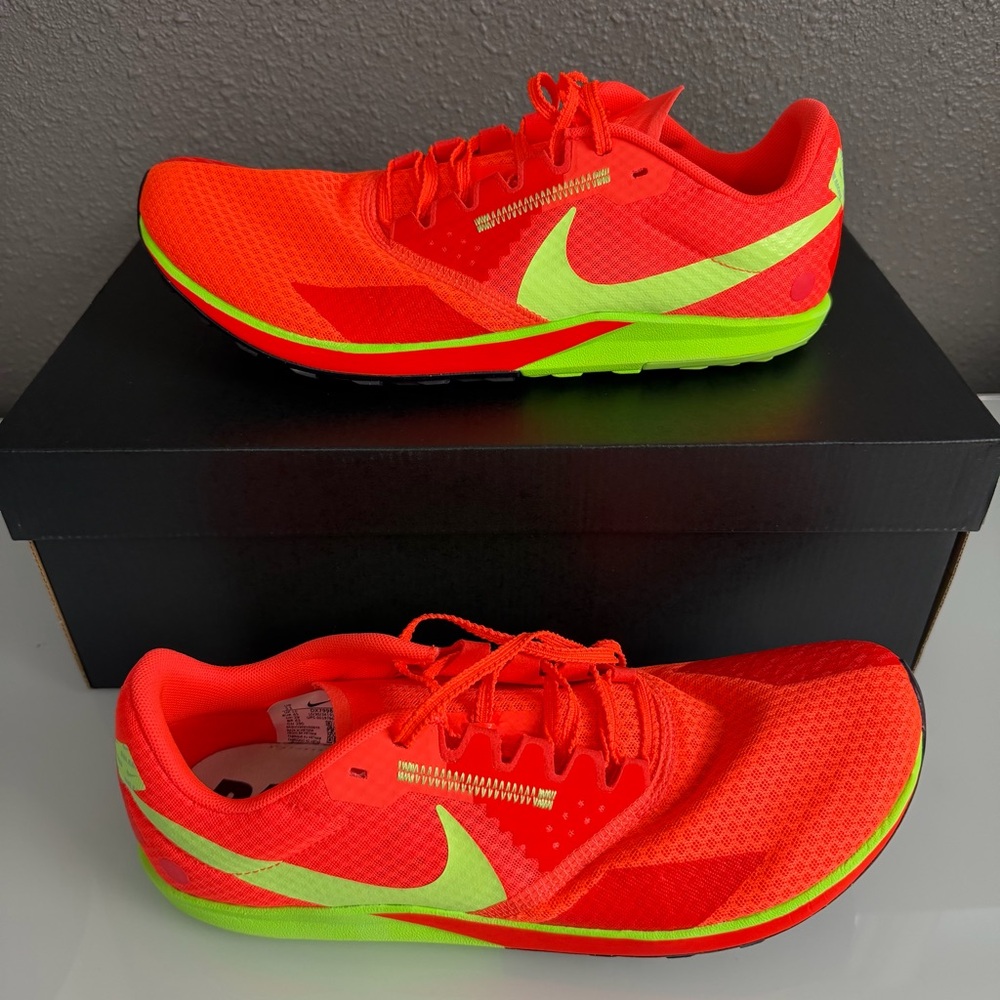 Nike Zoom Rival Waffle 6 Bright Crimson Lime Blast DX7998-800 Road Cross Country